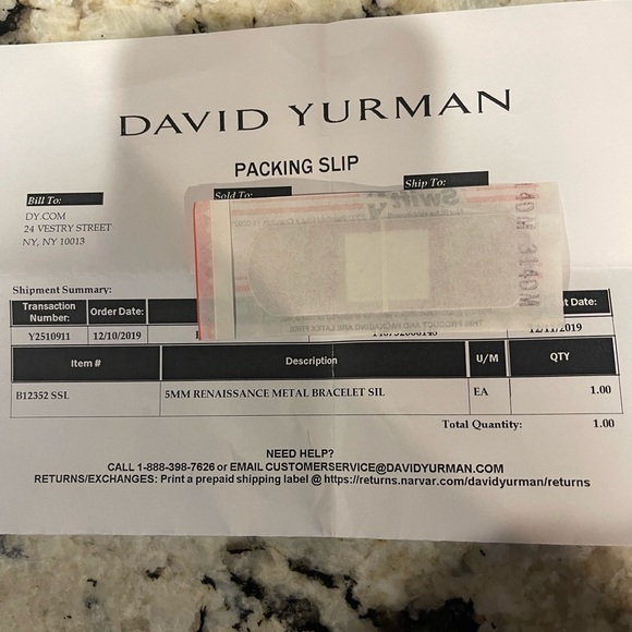 David Yurman Silver 5 mm cable Renaissance bracelet. - Picture 2 of 5